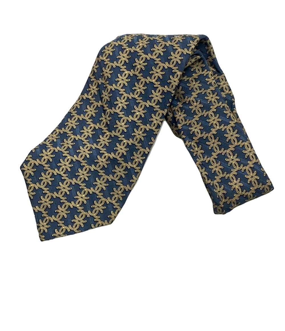 シャネル ネクタイ シルク100% メンズ CHANEL メンズファッション
