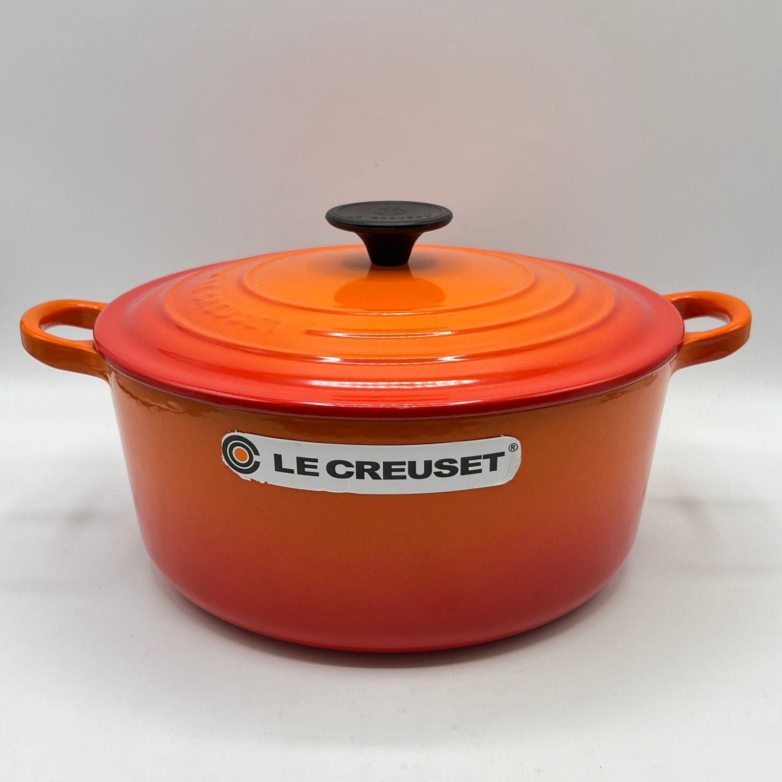 ル・クルーゼ ココット ロンド 24cm オレンジ 25001-24-09 ホーロー