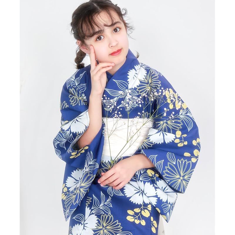 KYOETSU] [キョウエツ] 浴衣セット ジュニア レトロ 変わり織 3