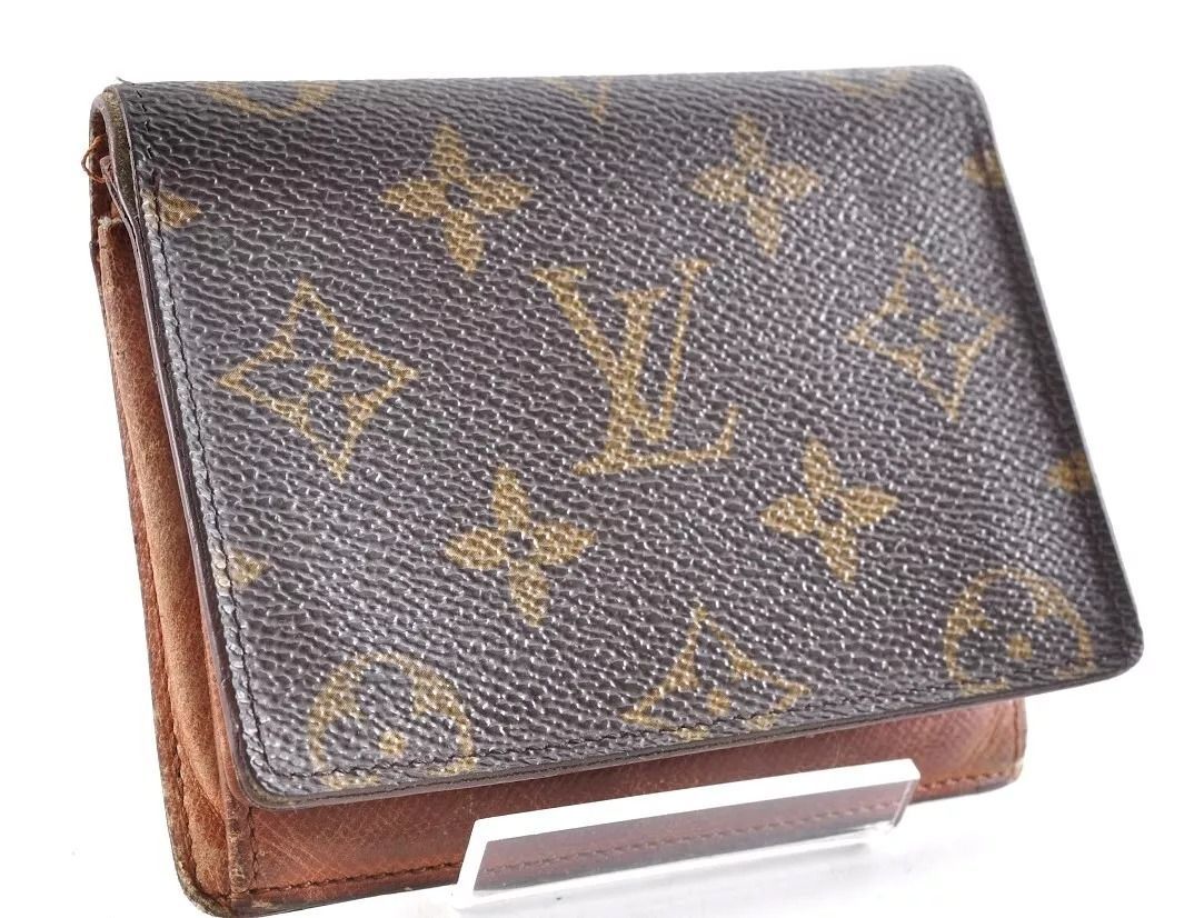 Louis Vuitton LV ルイヴィトン モノグラム カードケース レザー 革 ブラウン 茶色 総柄 柄あり メンズ 男性 レディース 女性  ユニセックス 男女兼用 正規品 X6D6063 - メルカリ