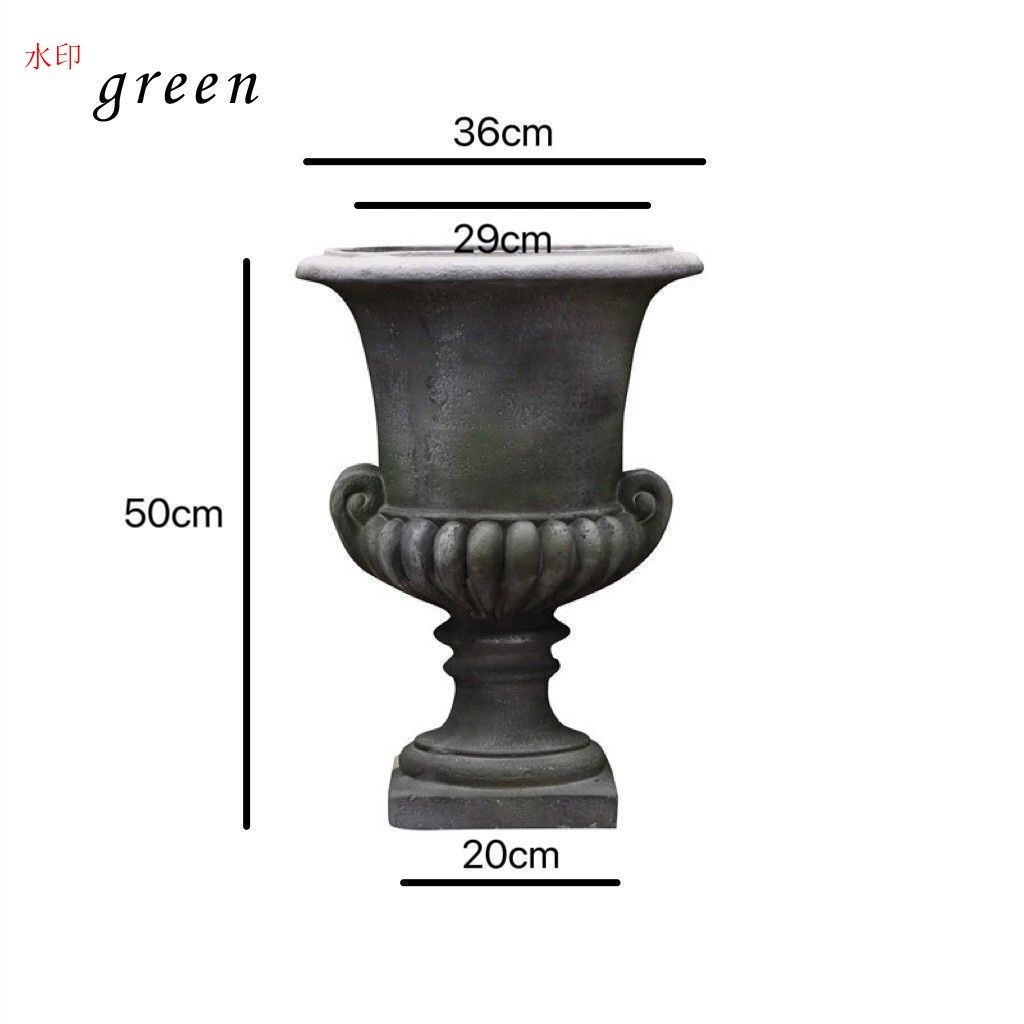 フラワーポット ヴィンテージ調 プランター ホワイト グリーン 白 緑 シャビーシック シャビー加工 レトロ調 ガーデニング 雑貨 ガーデン雑貨 ガーデンインテリア ガーデン インテリア 庭の装飾 お STEELWINDOWSANDDOORS_COM