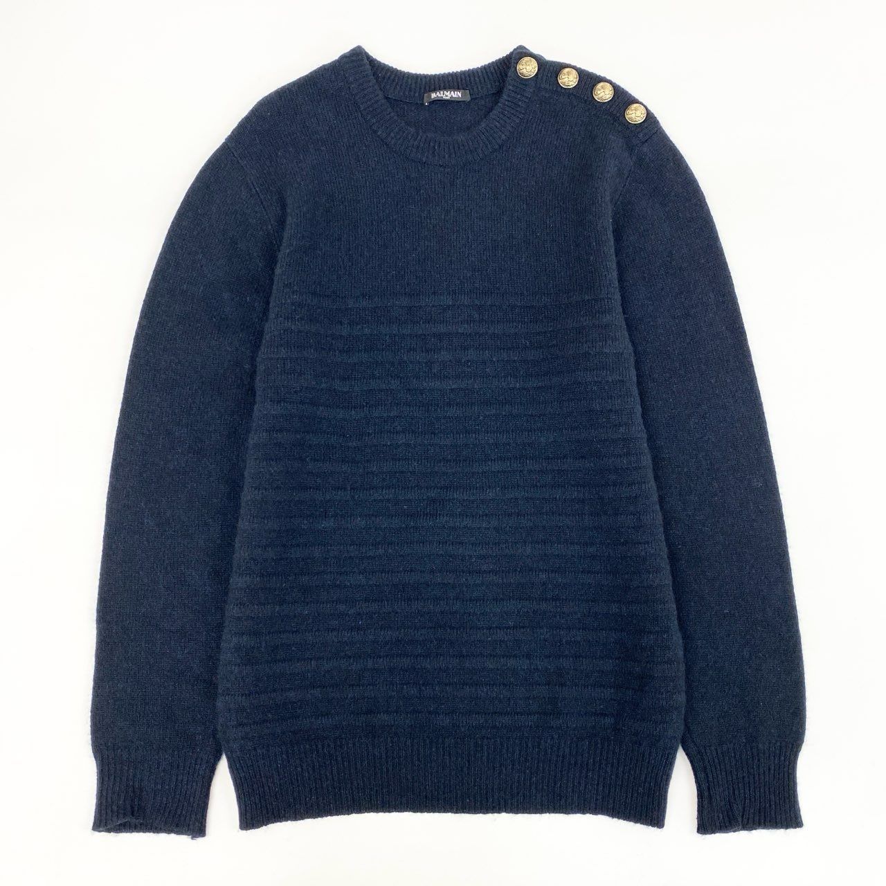 41c29 BALMAIN バルマン フランス製 カシミヤ100％ ニットセーター L 