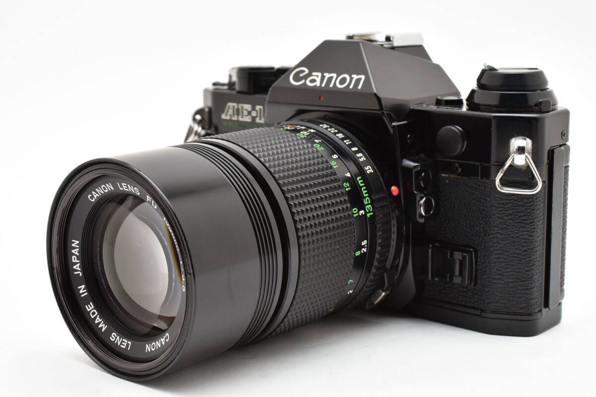 キヤノン Canon AE-1 PROGRAM ボディ New FD 135mm F3.5 レンズセット T3＃4655