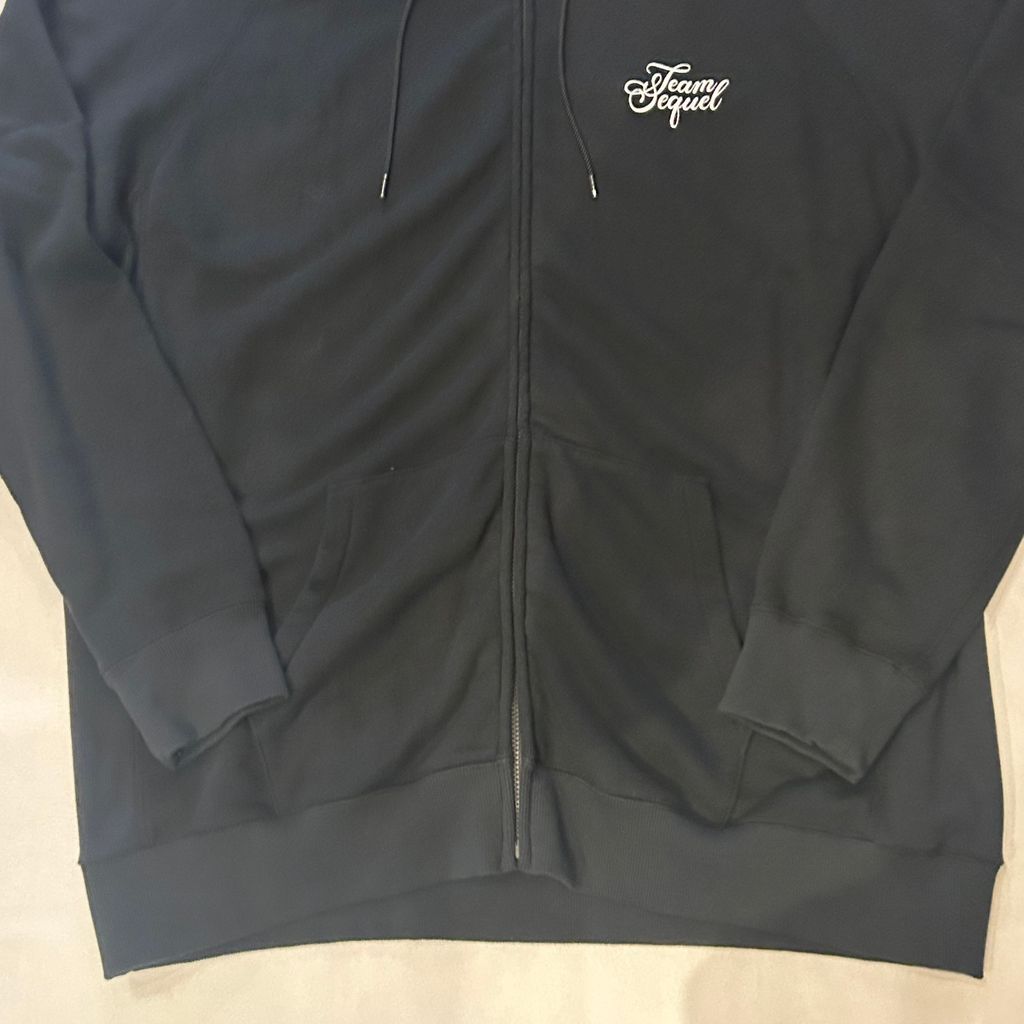SEQUEL シークエル Zip Up Hoodie パーカー ブラック size:M SEQUEL シークエル Zip Up Hoodie パーカー ブラック size:M