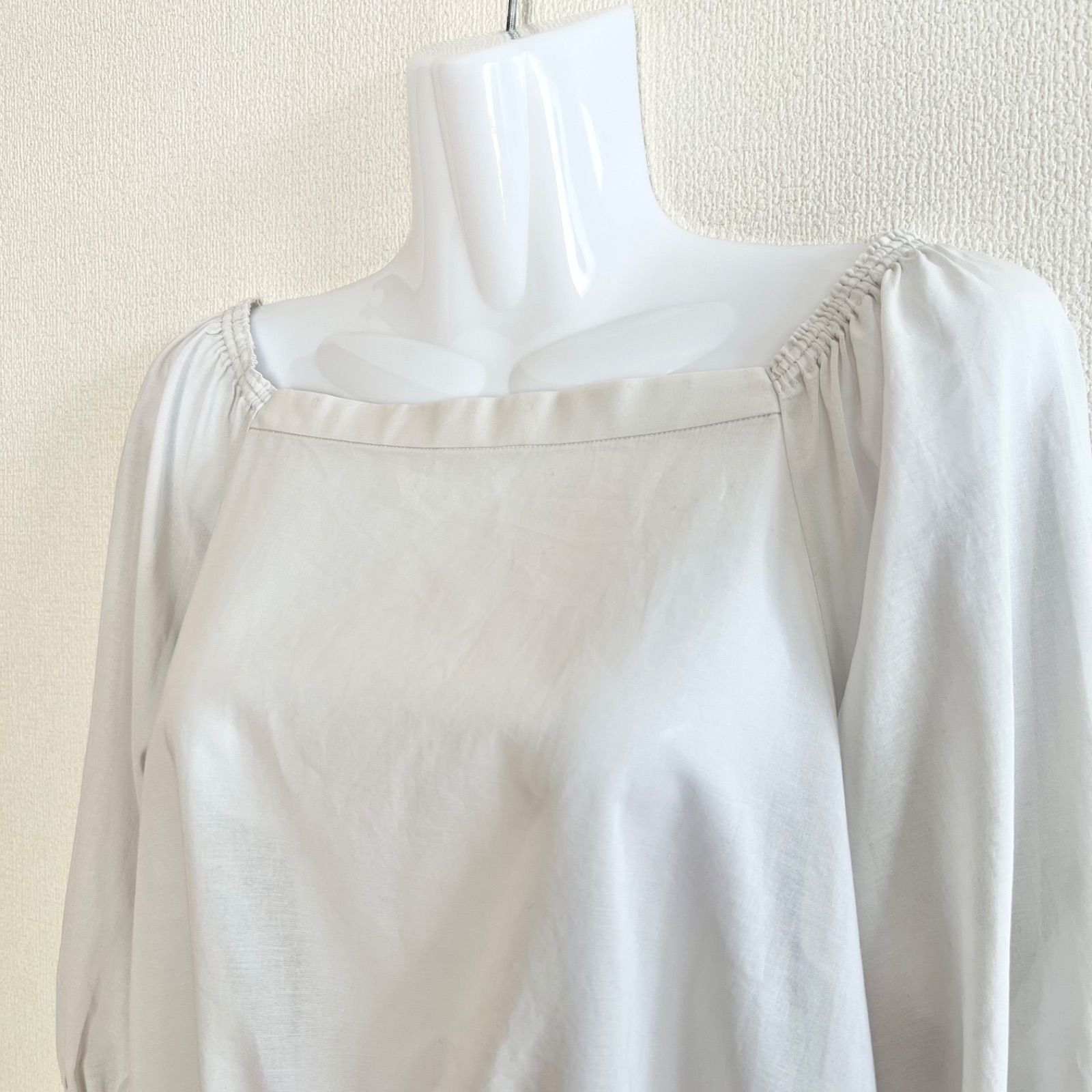 TOMORROWLAND BALLSEY コットンボイルギャザーブラウス【☆美品