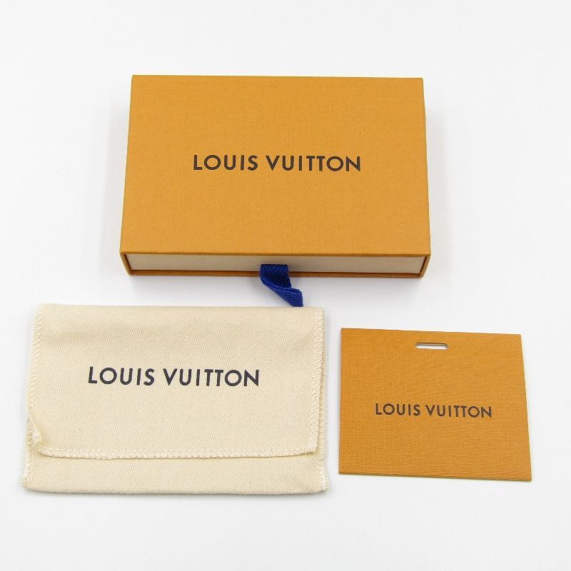 美品 Louis Vuitton ルイヴィトン ポルトクレ・LV ハーロー M68853 モノグラム エクリプス キーホルダー CX4262 グレー  キーリング レザー 本革80005804 CLASSIC メルカリ