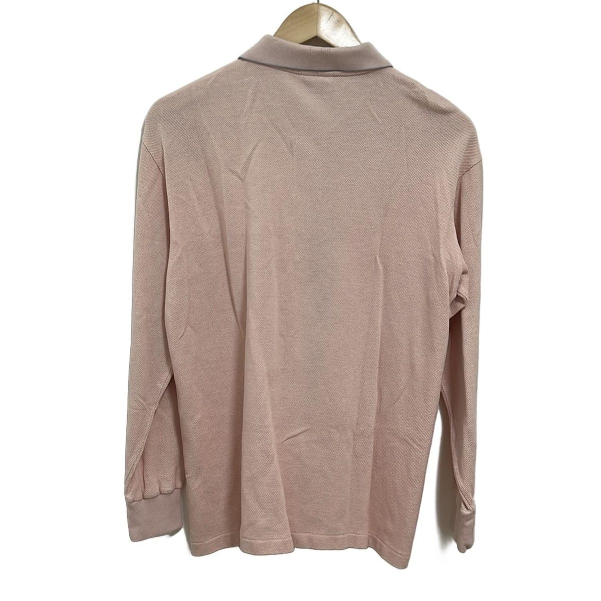 dunhill|ALFREDDUNHILL ダンヒル 長袖ポロシャツ サイズM メンズ - ピンクベージュ