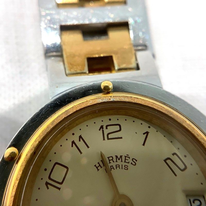 エルメス（HERMES）クリッパー コンビ色 レディース 本体のみ クオーツ  