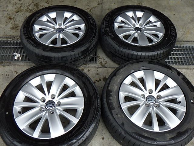 223-828　VW/フォルクスワーゲン　シャランアルミホイール＆ラジアルタイヤ　215/60R16　2022年　4本セット