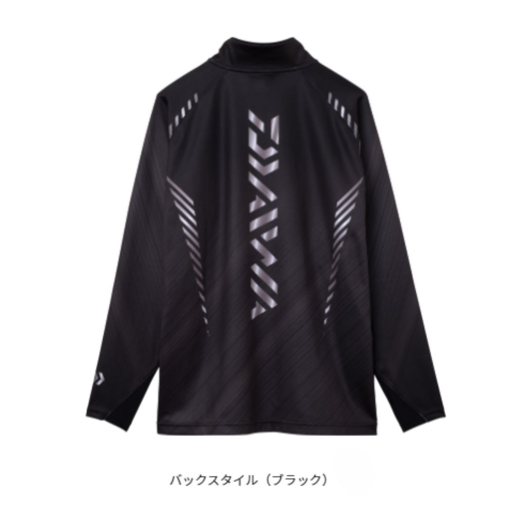 新品　ダイワ　管564GP　DE-7723 エキスパートライトジップシャツ 良い ダイワ DE-7723 エキスパートライトジップシャツ ブラック #XLサイズ