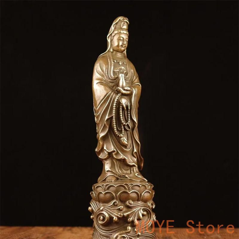 銅製 仏像 浄水観音菩薩仏像 仏間供養 銅製品 工芸品 置物 銅製 仏像 浄水観音菩薩仏像 仏間供養 銅製品 工芸品 置物