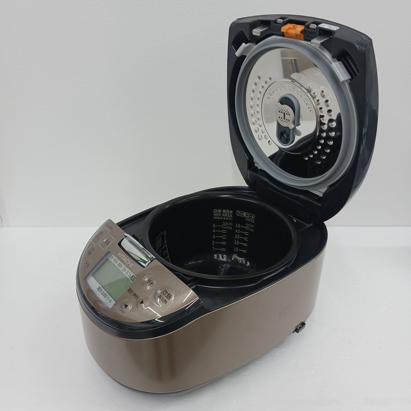 日立 炊飯器 RZ-G10EM T 5.5合 ブラウンメタリック 美品 Amazon | 日立 炊飯器 5.5合 圧力IH RZ-G10EM T ブラウン