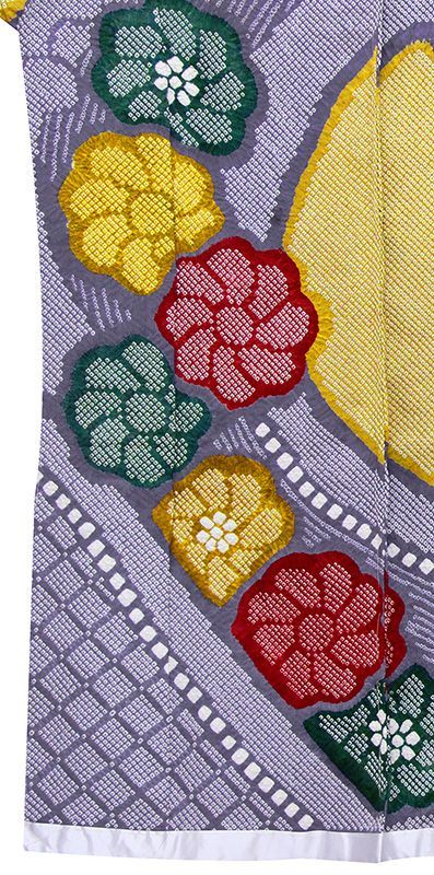 仕立無料 特撰総絞り本疋田多色オケ絞り小帽子入