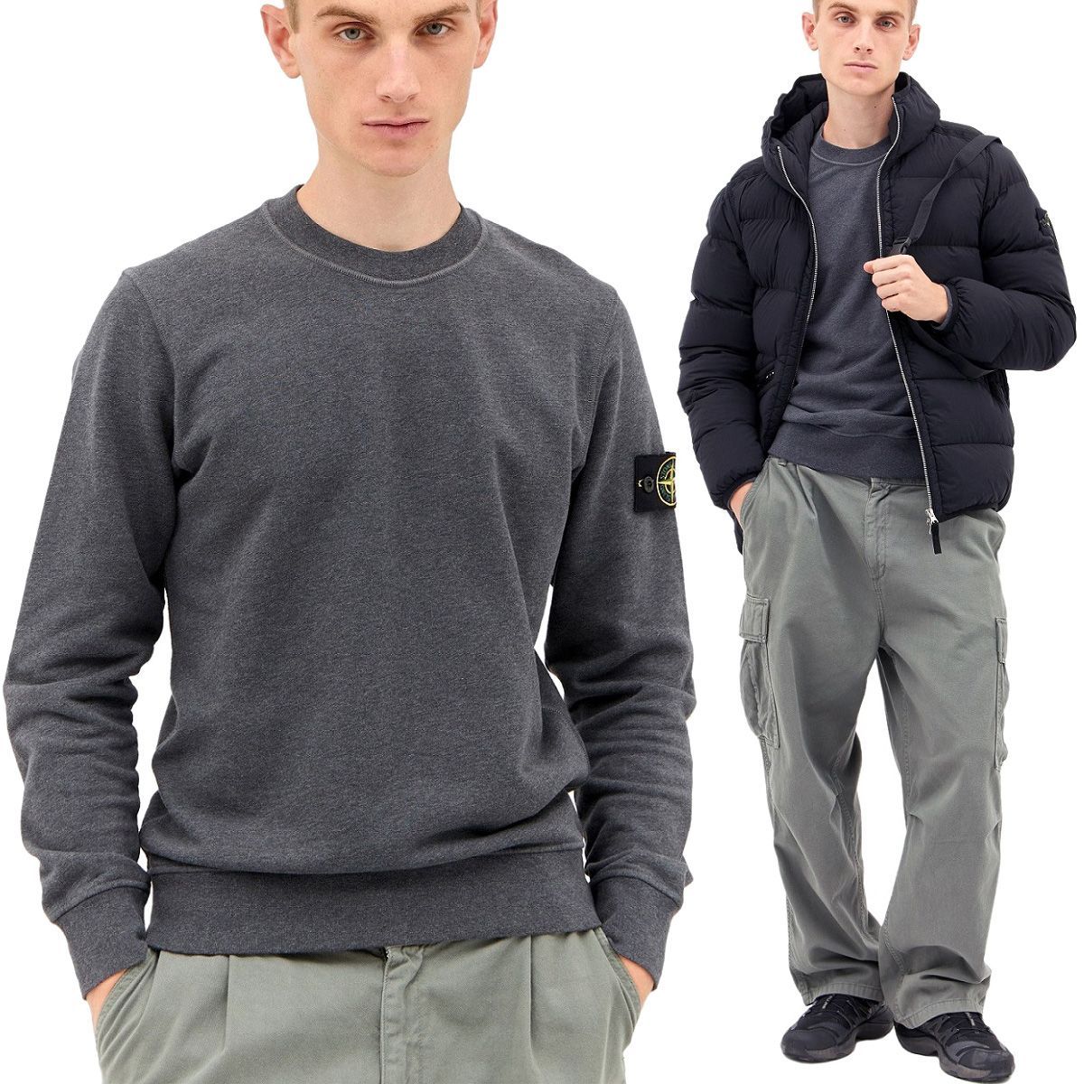 45 STONE ISLAND ストーンアイランド 811563051 V0M67 グレー