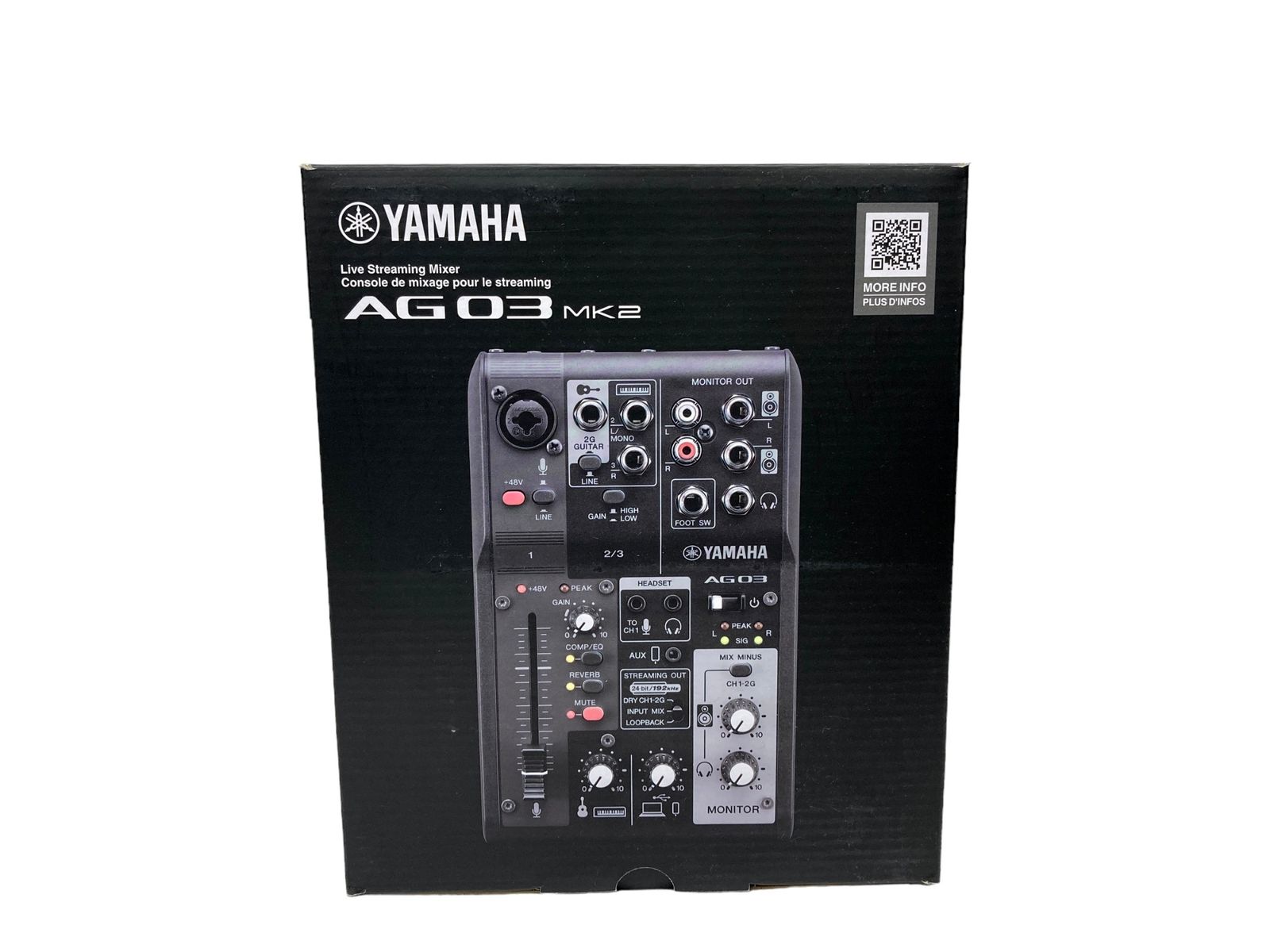 YAMAHA (ヤマハ) 3ch ウェブキャスティングミキサー ライブストリーミング AG03 MK2 ブラック 楽器 機材/028 - メルカリ