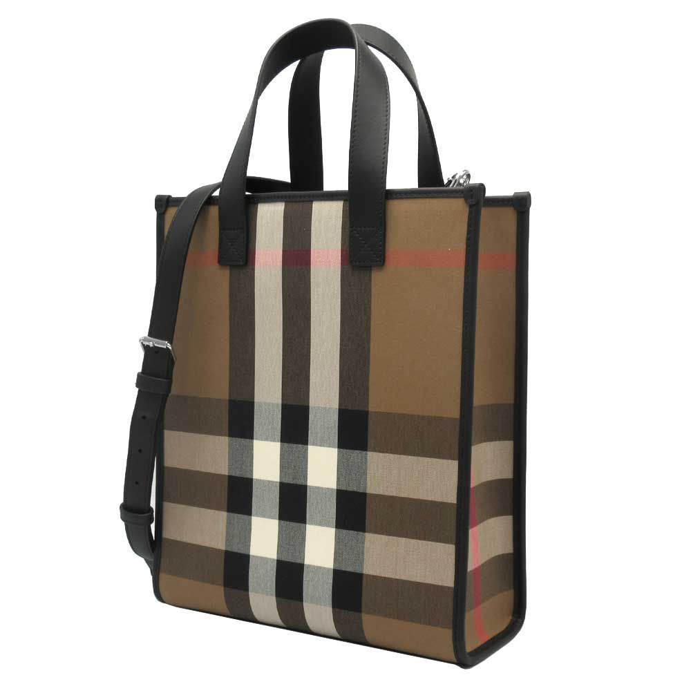 鑑定済] バーバリー BURBERRY チェック柄 トートバッグ ショルダー
