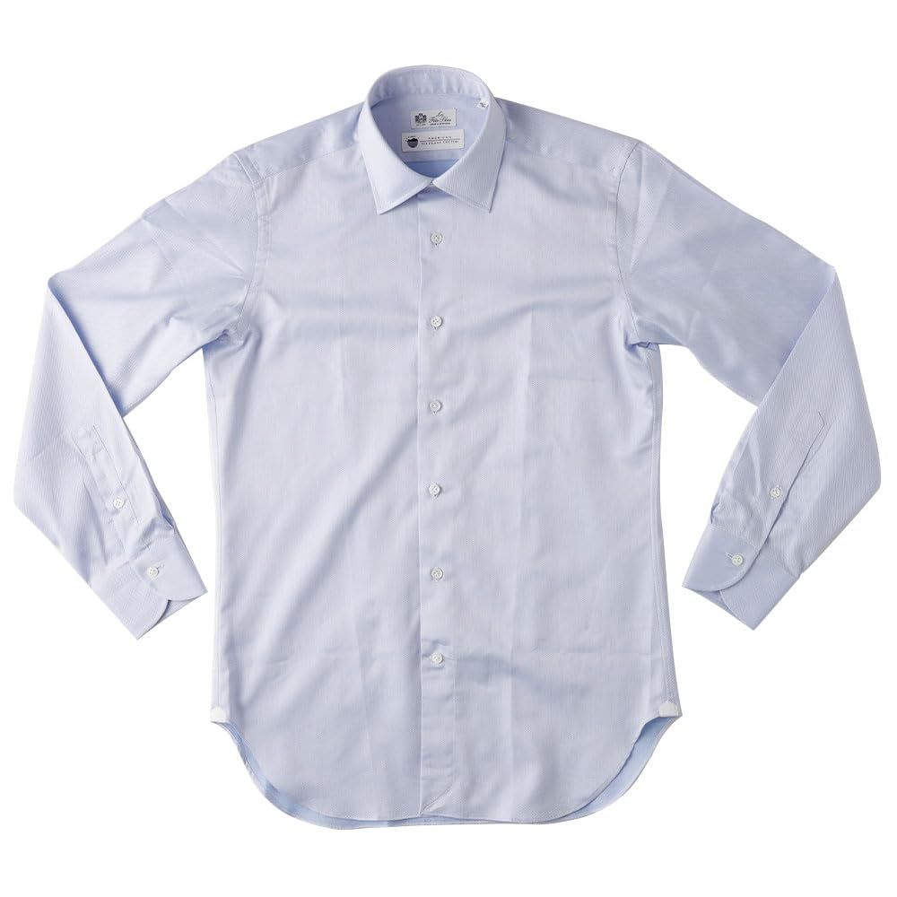 ドレスシャツ 長袖 ASIC 襟3パターン 各 人吉 ワイシャツ メンズ 綿100％