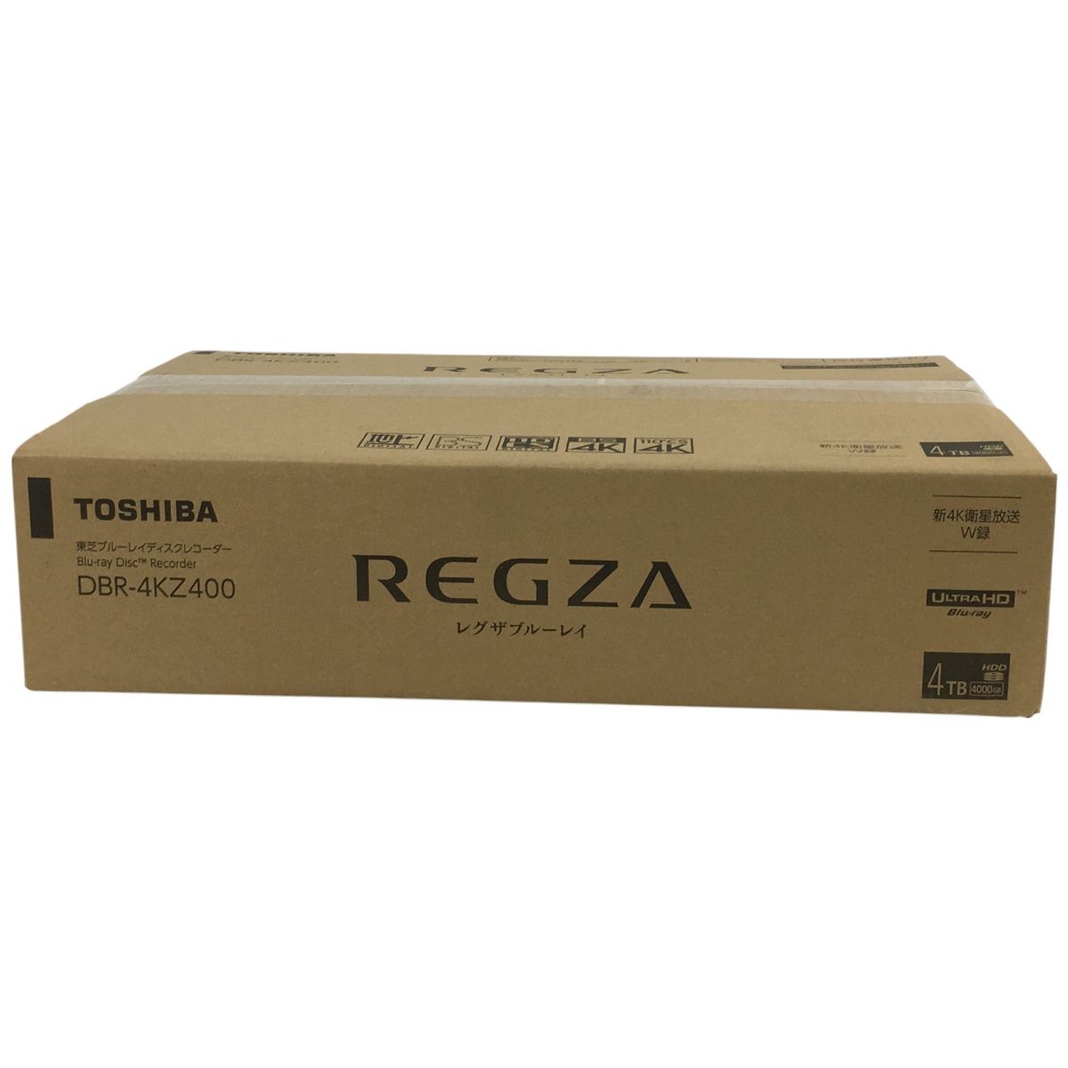 東芝 レグザブルーレイ　レコーダー DBR-4KZ400　新品未開封 未使用 未開封 TOSHIBA 東芝 DBR-4KZ400 レグザ ブルーレイディスク