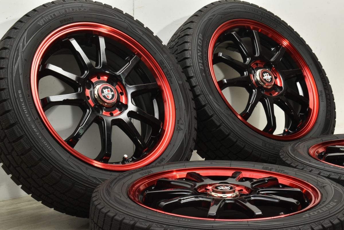 EXPLODE-RBS 15in 5J 45 PCD100 ダンロップ ウィンターマックス WM01 165 60R15 ハスラー ソリオ デリカミニ デリカD 2