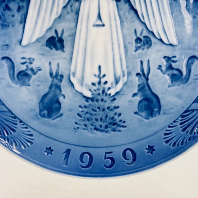 1959年 「クリスマスの夜」 イヤープレート ロイヤルコペンハーゲン 北欧陶器 ロイヤルコペンハーゲン イヤープレート 1959年 「Christmas Night