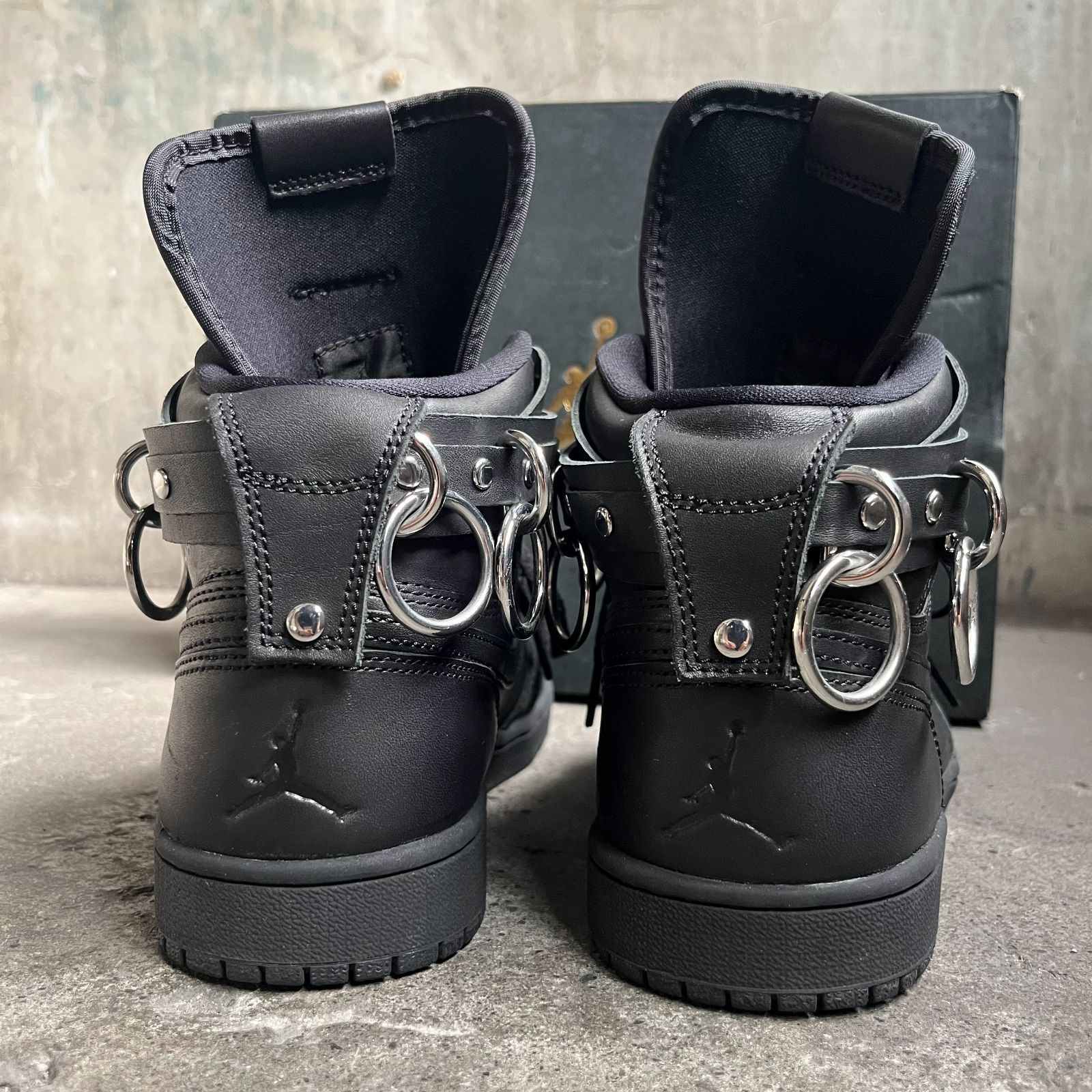 コムデギャルソンオムプリュスAirJordan 1 レザースニーカー 19AW NIKE ナイキ 19AW CN5738-001 × COMME des GARCONS PLUSAIR