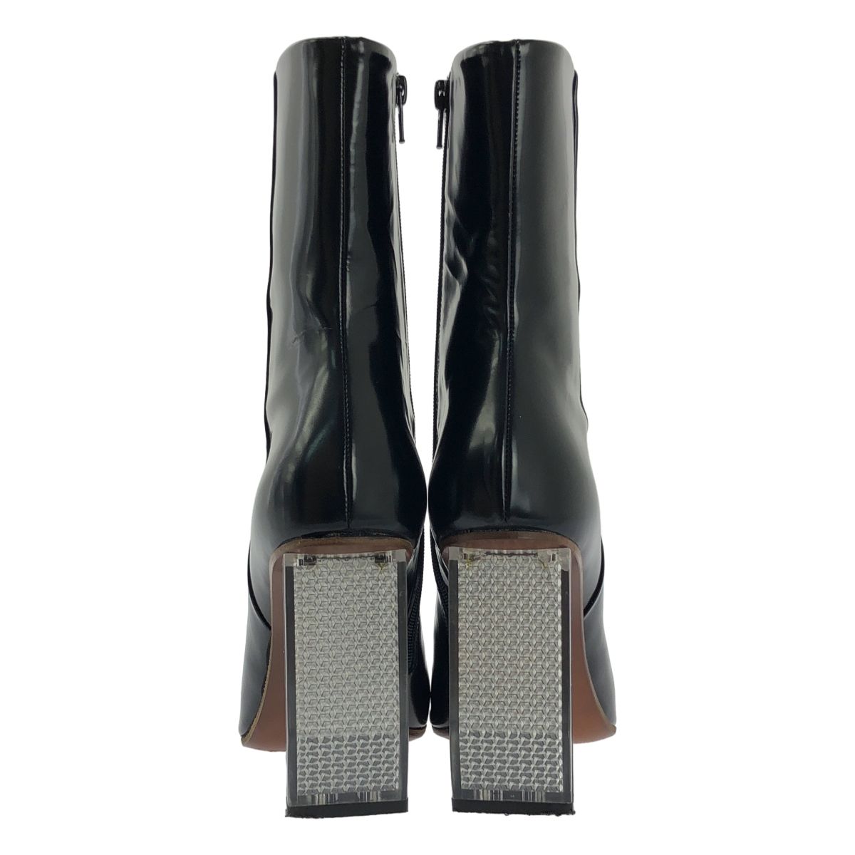 VETEMENTS ヴェトモン リフレクターブーツ VETEMENTS / ヴェトモン | Reflector-heel leather ankle boots