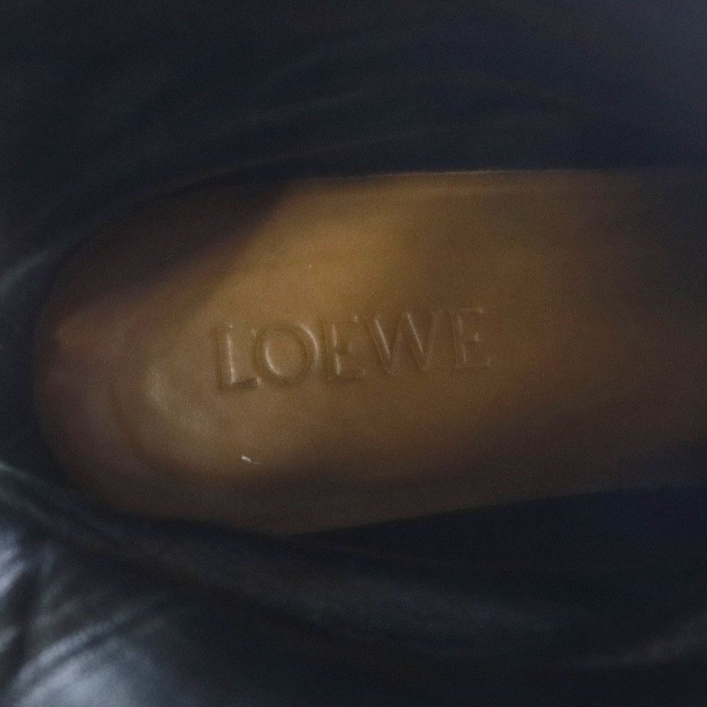 LOEWE (ロエベ) 21AW クロコエンボス ウェッジ ローファーブーツ