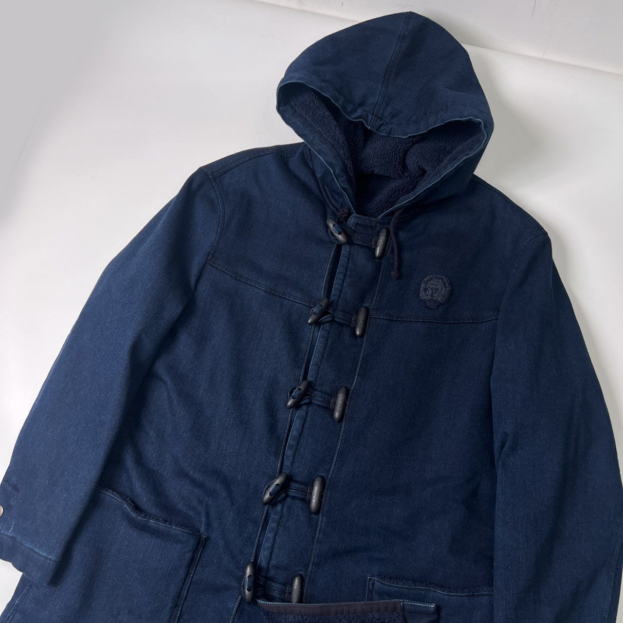 パパス　PAPAS デニムダッフルコート　ＬＬサイズ パパス PAPAS デニムダッフルコート LLサイズ