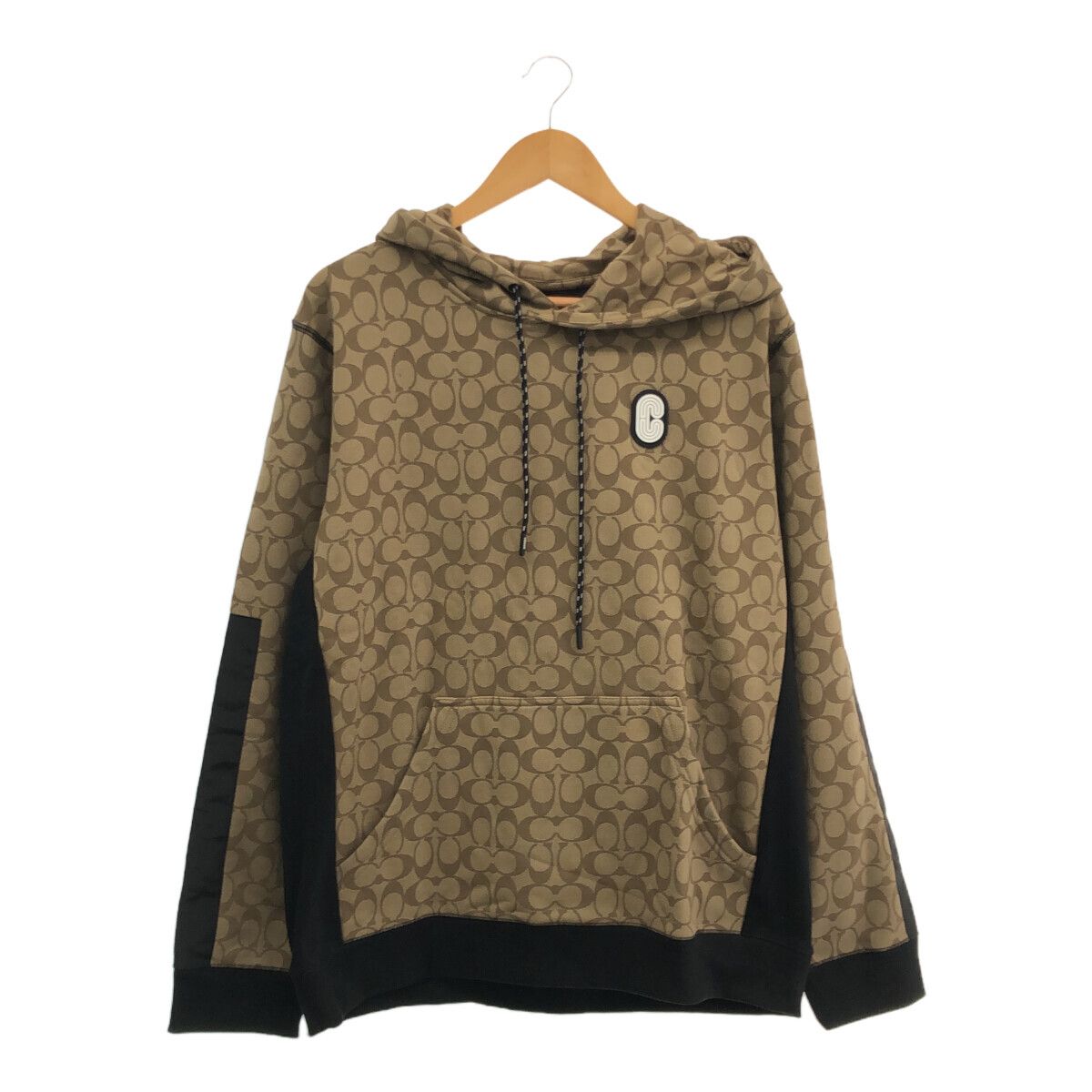 ◇中古美品◇COACH コーチ パーカー コットン×ナイロン メンズ XLARGE 