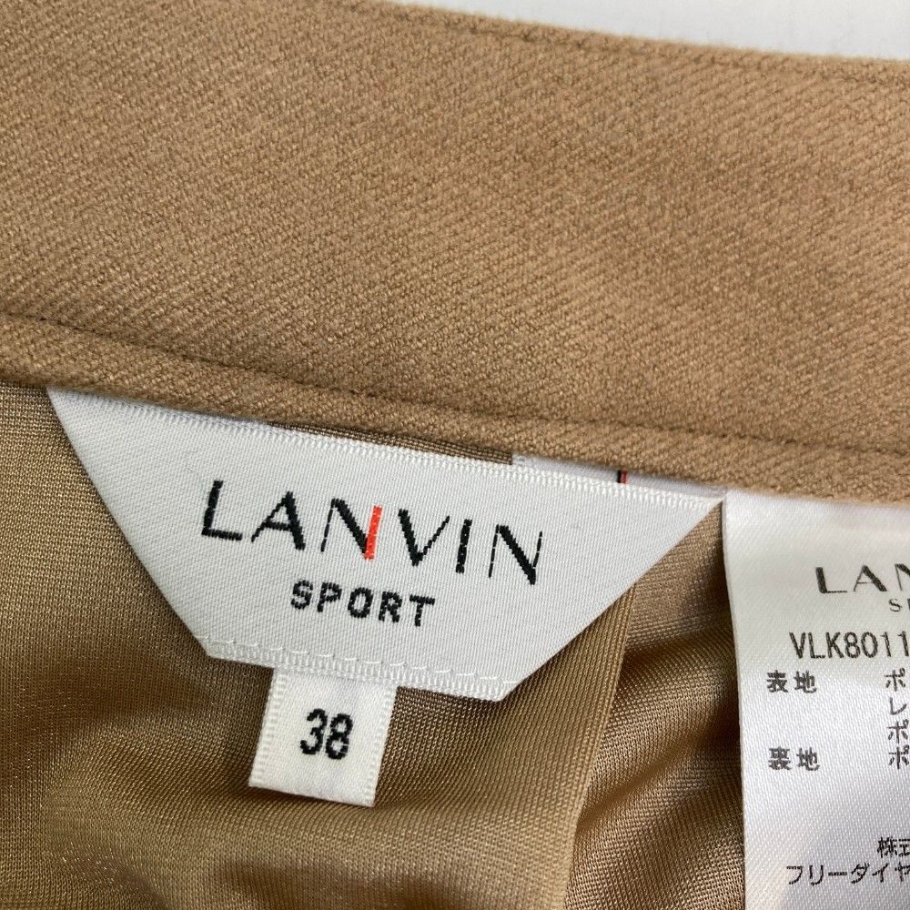 サイズ：38 LANVIN SPORT ランバン スポール  フード付 中綿ジャケット  ブラウン系 [240101427114] ゴルフウェア レディース ストスト サイズ：38 LANVIN SPORT ランバン スポール パンツ ベージュ系