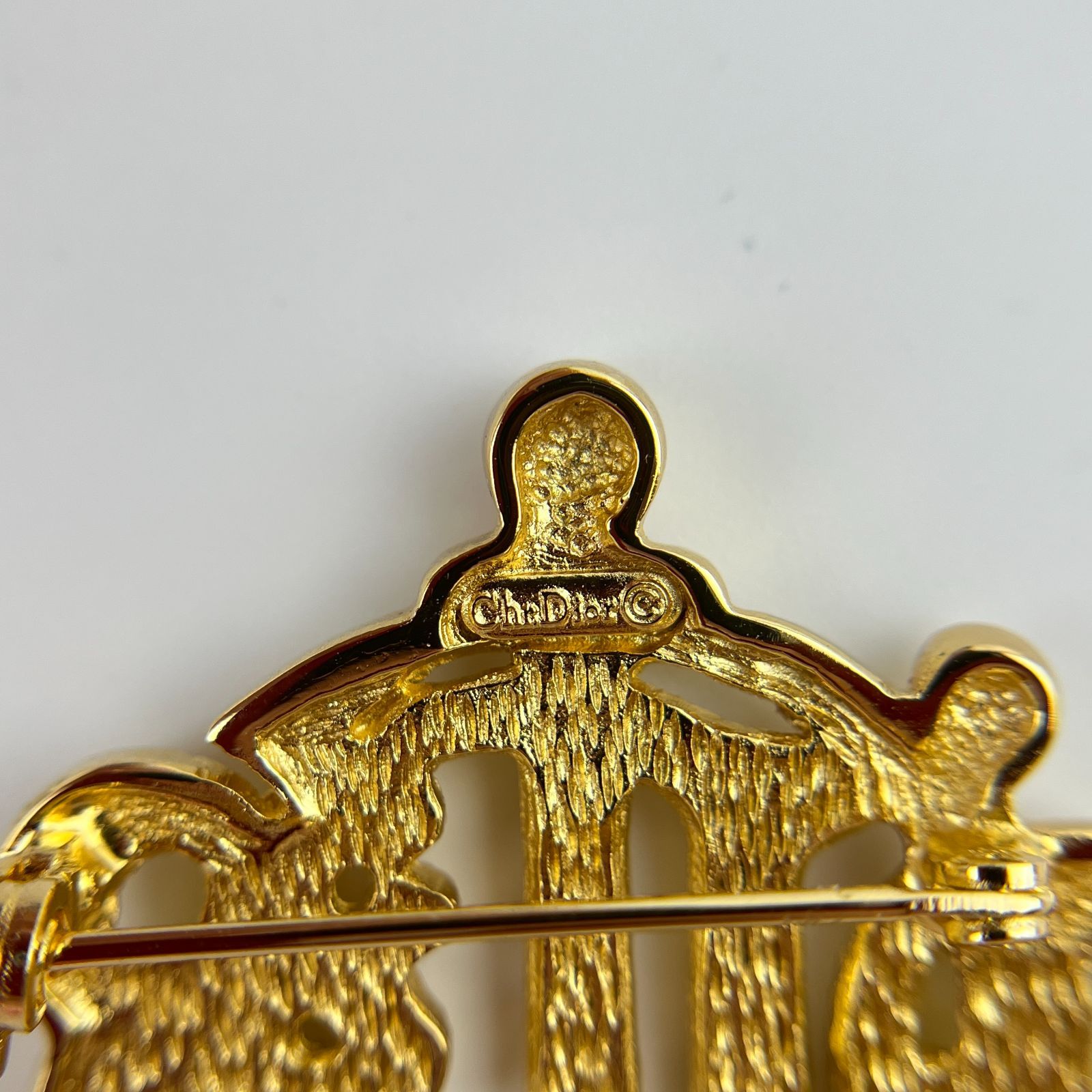 【ドイツ製】 クリスチャンディオール ブローチ リボン ビンテージ 大ぶり ドイツ製】 クリスチャンディオール ブローチ リボン ビンテージ