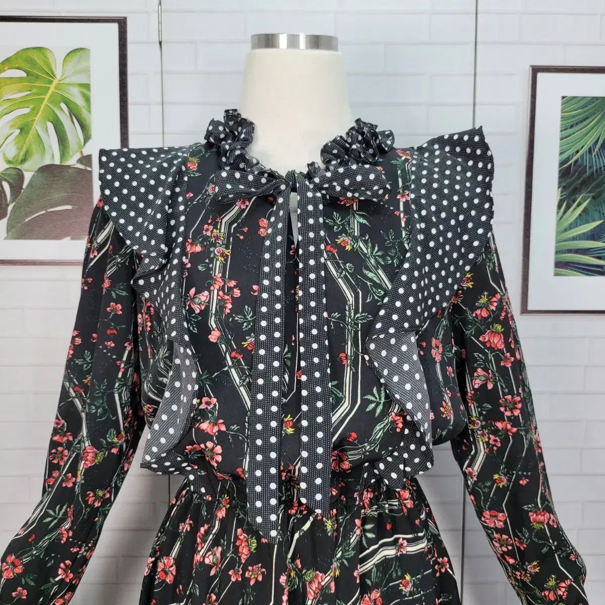 EGOIST エゴイスト 花タイダイ染め ロング ワンピース ドレス 55サイズ NICORILABO_COM