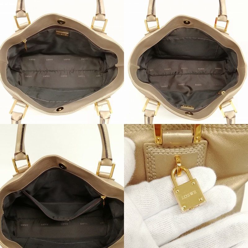 ロエベ LOEWE アマソナ フスタ アナグラム ロゴ カーフ レザー