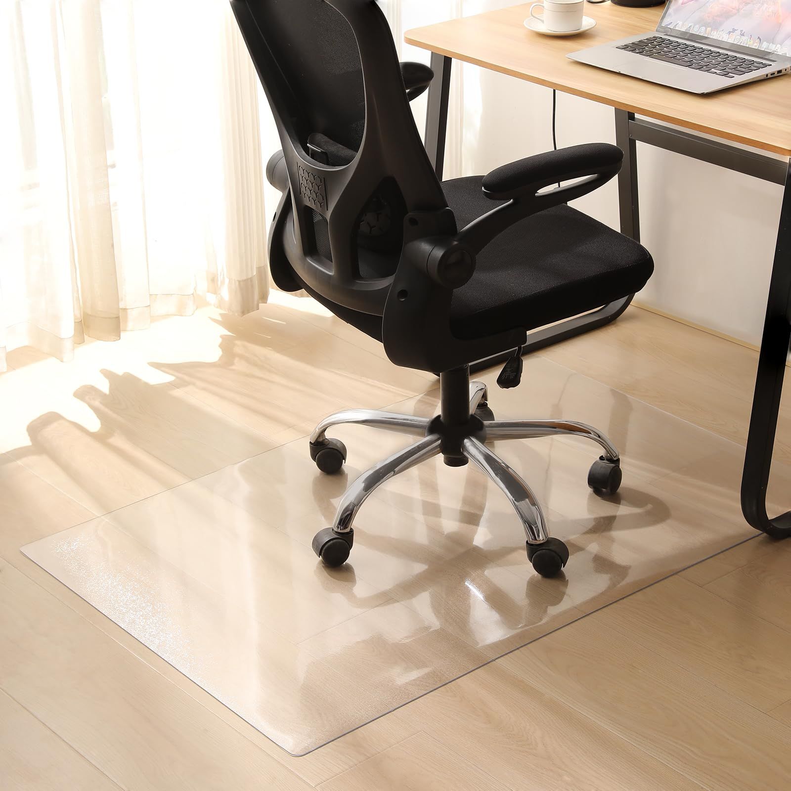 生活家電 チェアマット 椅子 マット エンボス加工 透明 90×120cm 厚み