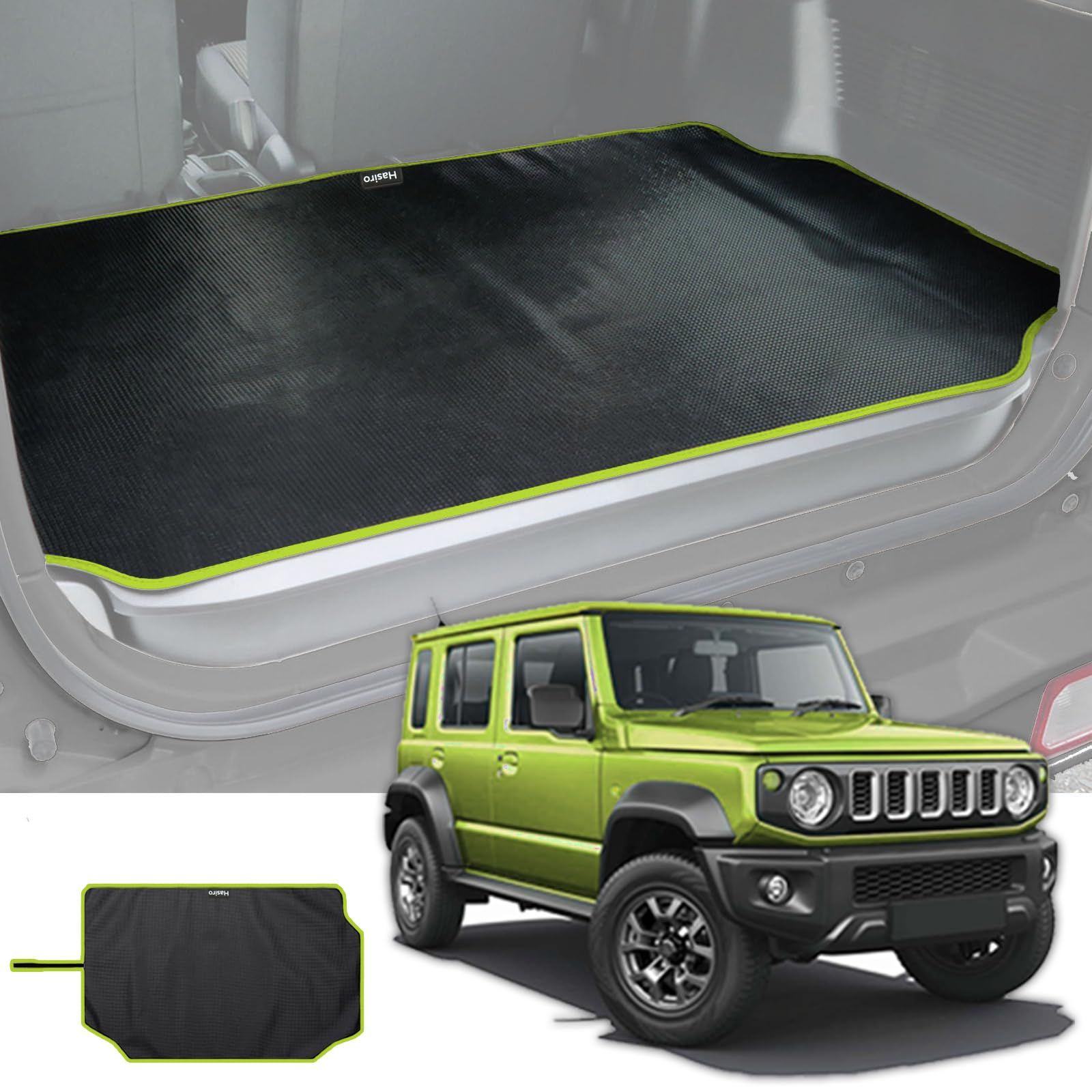 防水 ゲッジマット 汚れ防止 荷室マット 防キズ 新型ジムニーの[JB64W]/ジムニーシエラの[JB74W]用 滑り止め トランクマット 簡単設置 ラゲッジマット ジムニー用アクセサリー 64 74 Hasiro ゴム素