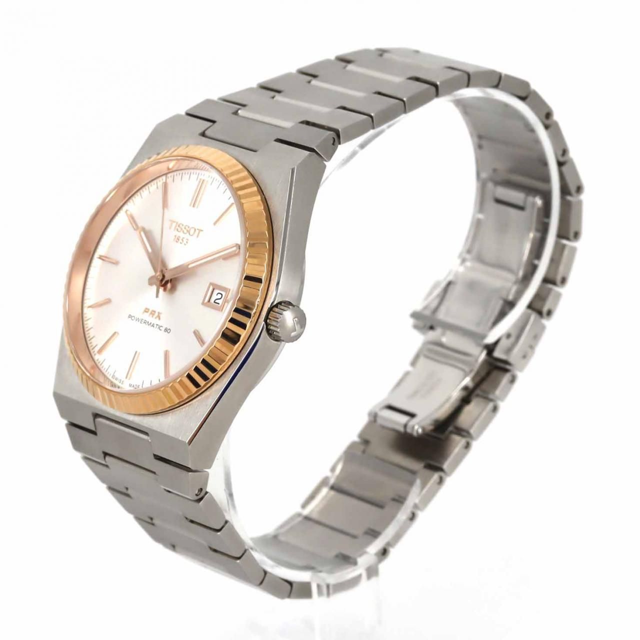 ティソ PRXパワーマティック80 RGコンビ T 931 407 41 031 00 SSxRG 自動巻