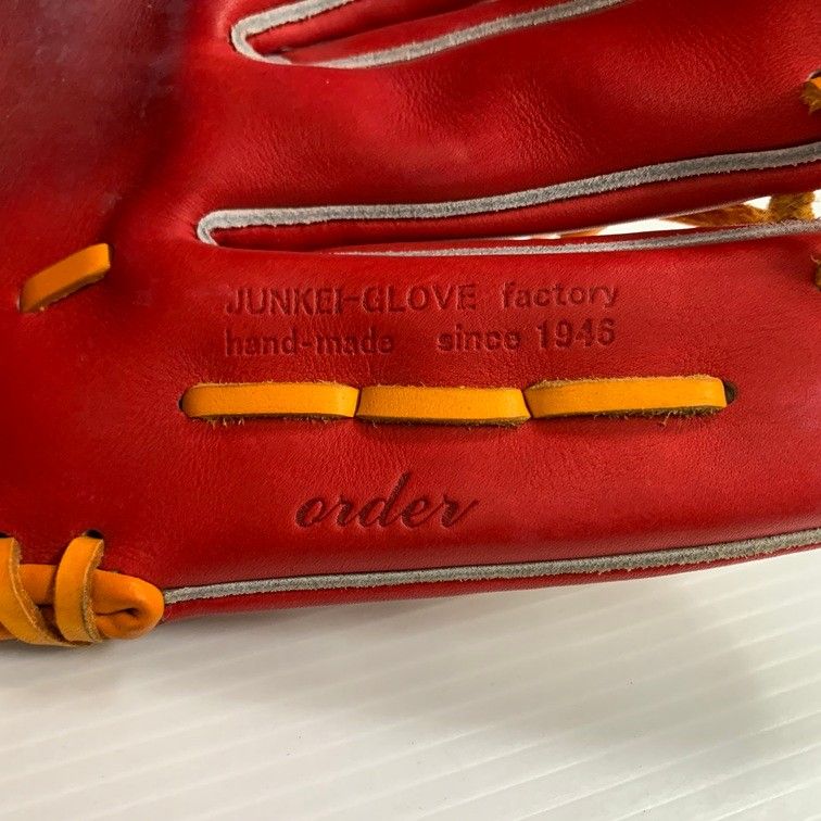 中古品 ジュンケイグラブ JUNKEI-GLOVE オーダー 軟式 投手用グローブ JG-141AR 刺繍有り 5326 中古品 ジュンケイグラブ JUNKEI-GLOVE オーダー 軟式 投手用