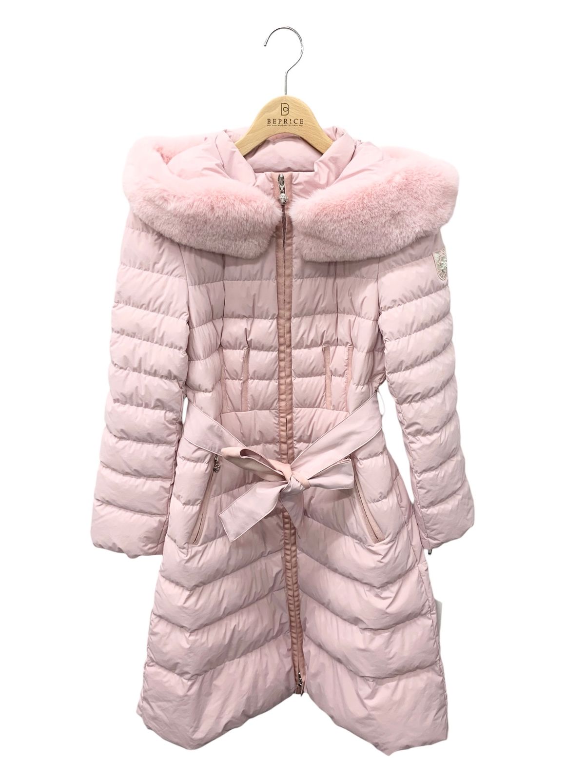 エムズグレイシー フェイクファー付きロングダウンコート 319605 38