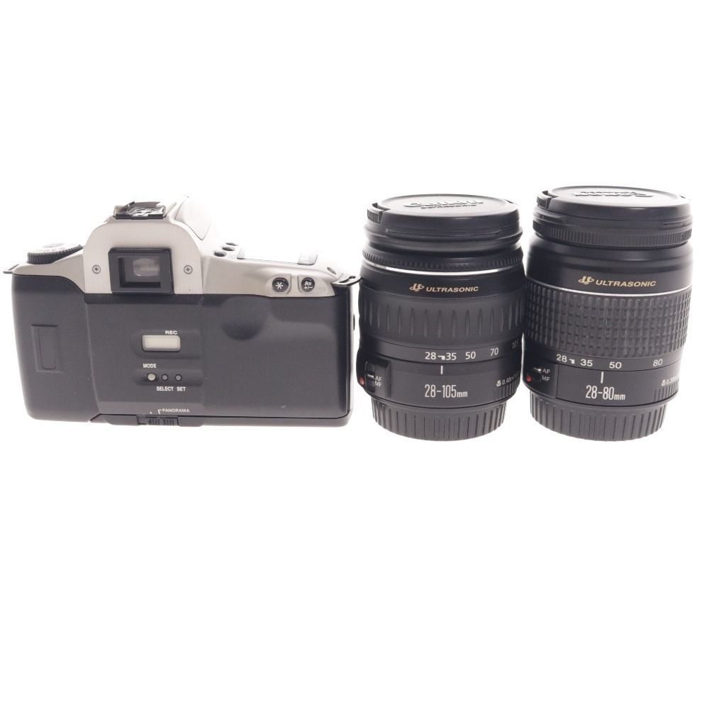 □ キャノン フィルムカメラ ボディ カメラレンズ 3点セット