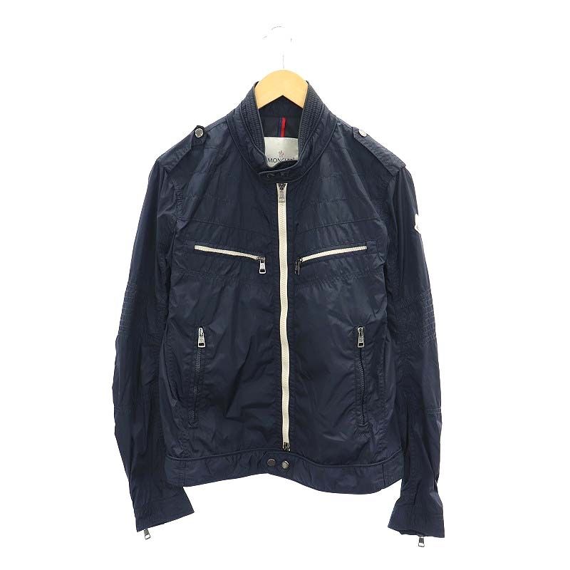 モンクレール MONCLER BLOT ナイロンジャケット ブルゾン ジップアップ 国内正規 2 紺 ネイビー 110914163005 /ES GY17