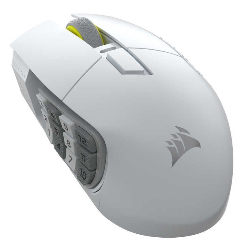 【新品 未使用 未開梱】コルセア　CORSAIR　ゲーミングマウス SCIMITAR ELITE WL SE ［ 光学式 /無線(ワイヤレス) /16ボタン /Bluetooth・USB ］ WH　CH9314011AP