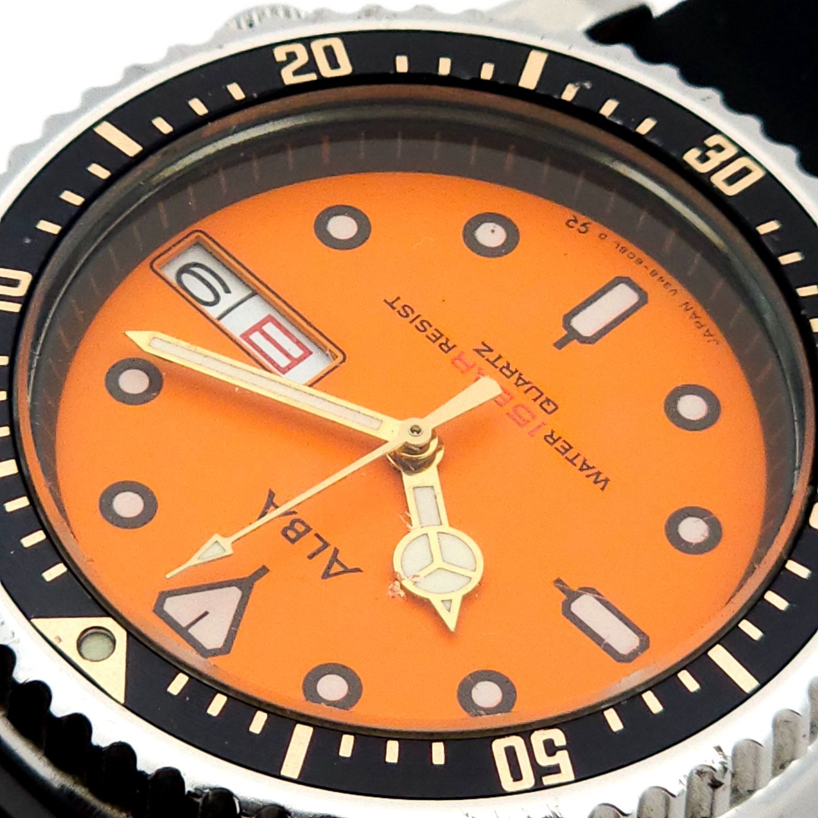 SEIKO セイコー ALBA アルバ V348-6070 オレンジ1214 Yahoo!オークション - SEIKO V348-6070 アルバ ALBA ダイバー