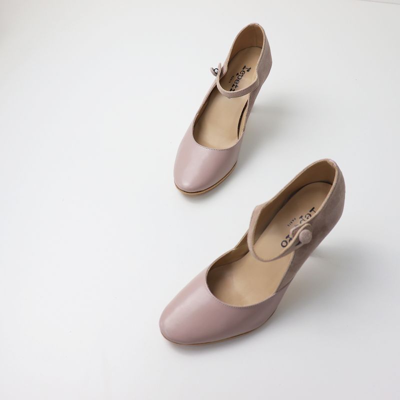 repetto レペット スエードストラップパンプス 36/ベージュ系 22.7cm