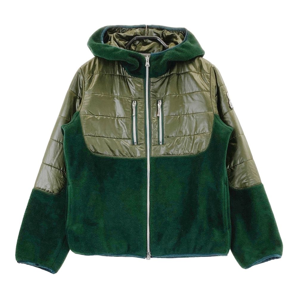 サイズ 3 DANCE WITH DRAGON ダンスウィズドラゴン リバーシブル 中綿ジップジャケット ×シルバー グリーン系 240101503184 ゴルフウェア レディース ストスト