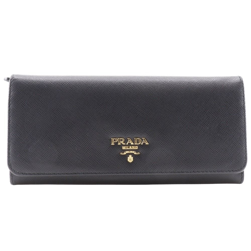 PRADA プラダ 1M1132 サフィアーノ NERO 黒 レディース 長財布