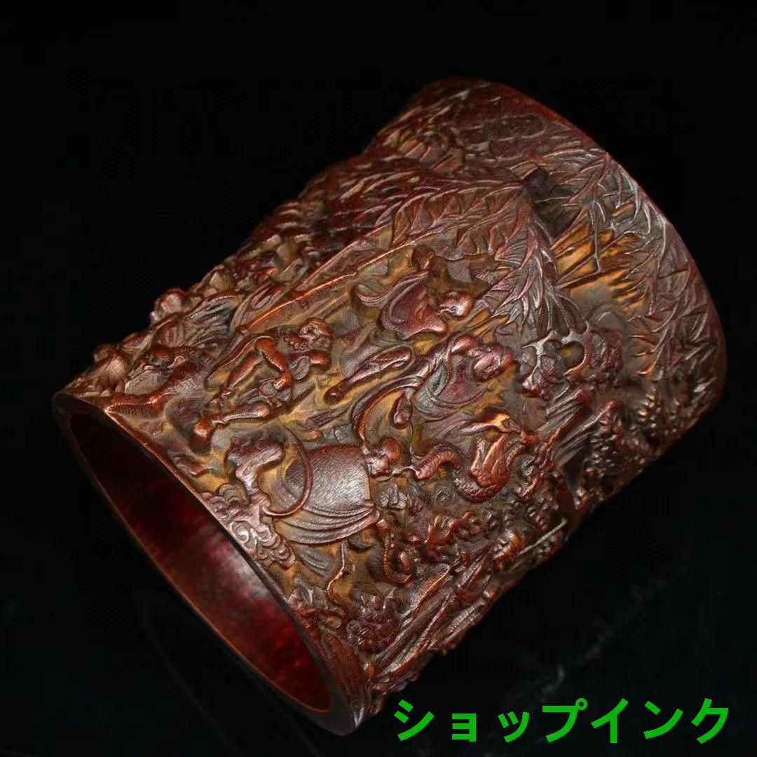手作り 竹彫り十八羅漢筆箱 文房置物·案頭 手作り 竹彫り十八羅漢筆箱 文房置物・案頭 - メルカリ