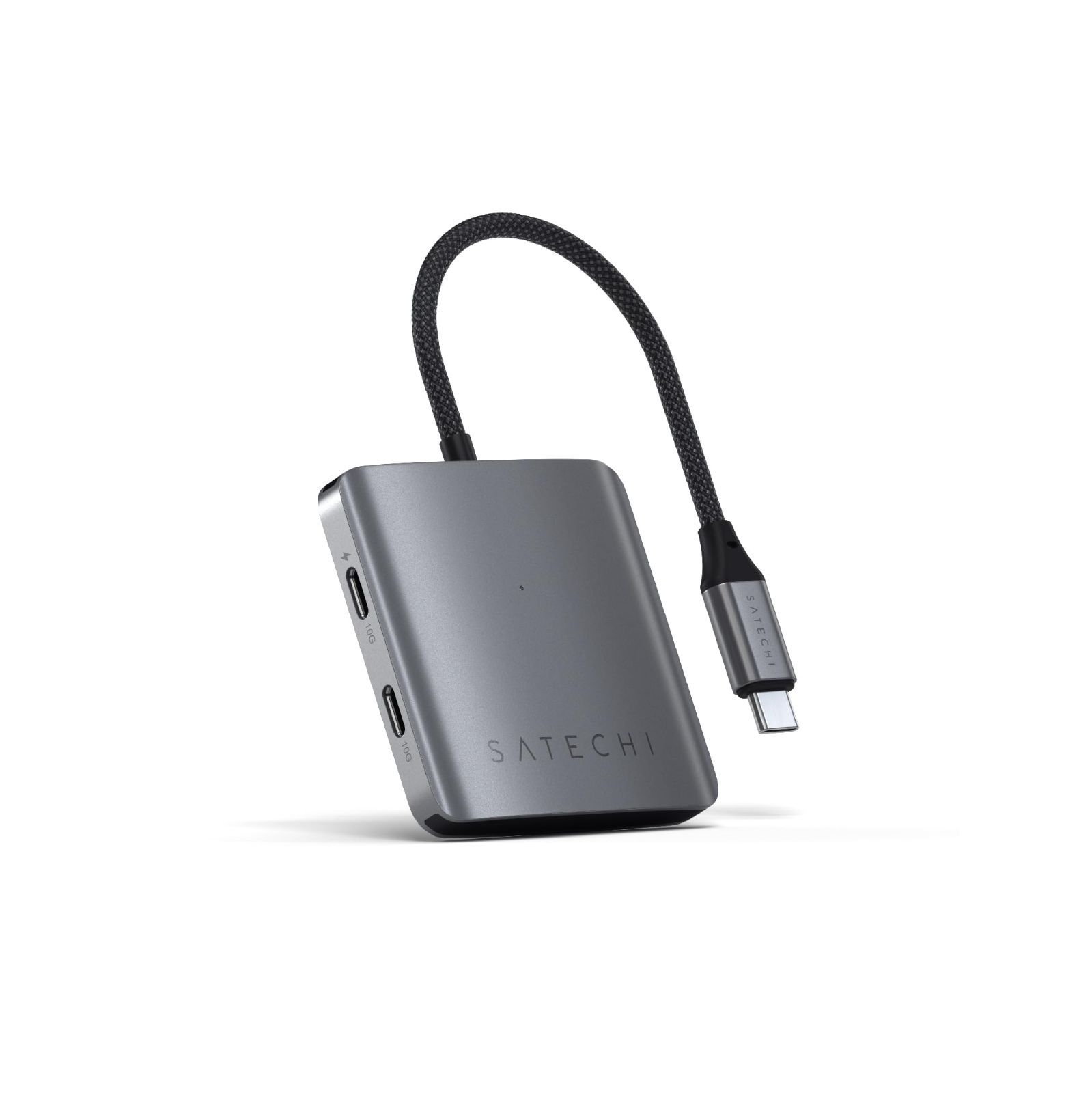 人気商品 4ポート USB-C ハブ PD充電対応 Satechi 映像出力は非対応 100W USB-C 10Gbps USB 3.2データポート搭載 MacBook|iPad|iPhone 16 15シリーズ|Microsoft Surface|Ch