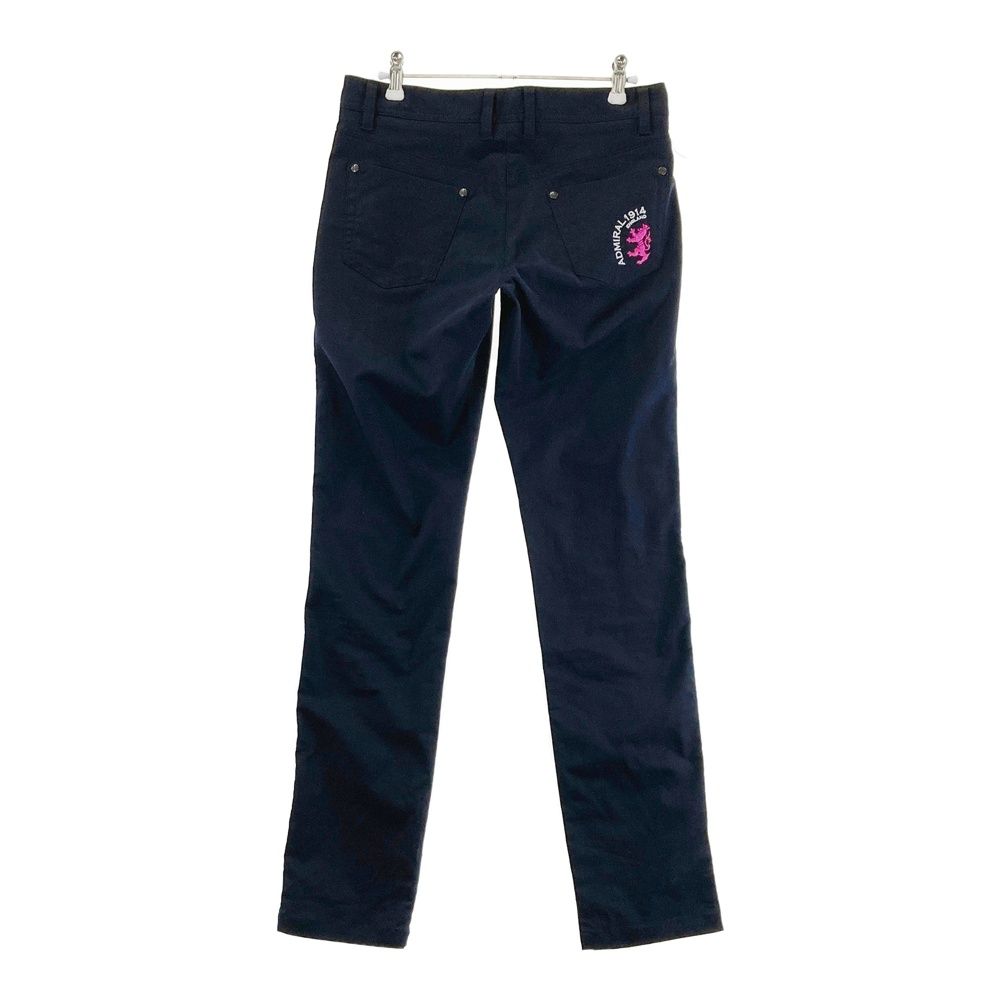サイズ：M ADMIRAL アドミラル ロングパンツ 刺繍 ネイビー系