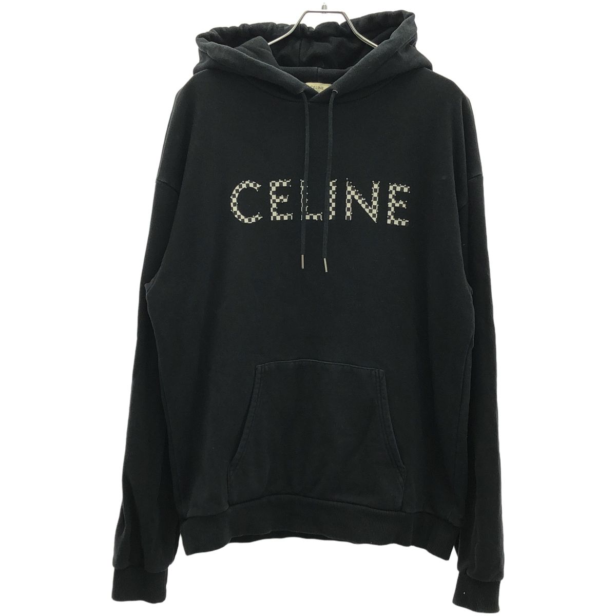 Celine セリーヌ　ブラック スタッズ　パーカー　L Celine セリーヌブラック スタッズパーカーL