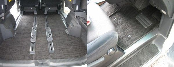 除菌清掃済 アルファード ヴェルファイア 20系 フロアマット-ステップマット セット 織柄シリーズ 社外